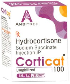 Corticat 100 Injection, Form : Liquid