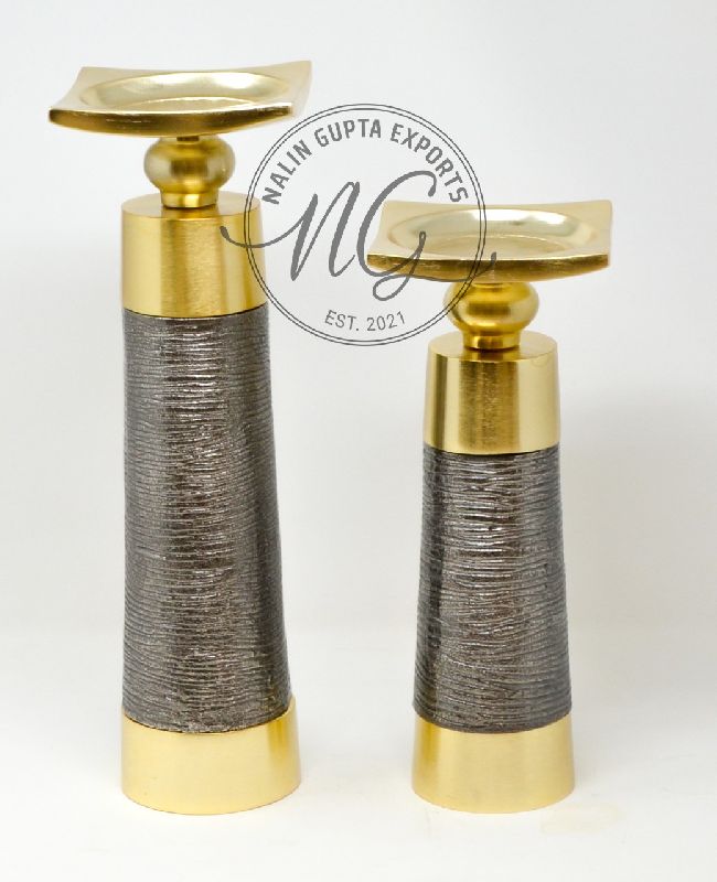 Black & Grey Candle Holder