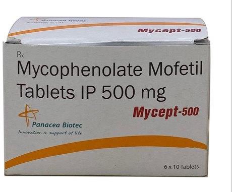 Mycept 500 Mycophenolate Mofetil Tablets