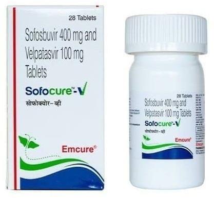 Sofocure V Sofosbuvir 400mg and Velpatasvir 100mg Tablets
