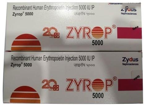 Zyrop 5000 IU Erythropoietin Injection