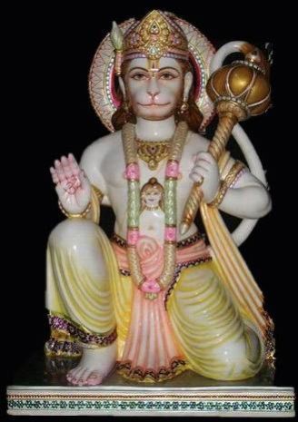 Marble Hanuman Statue