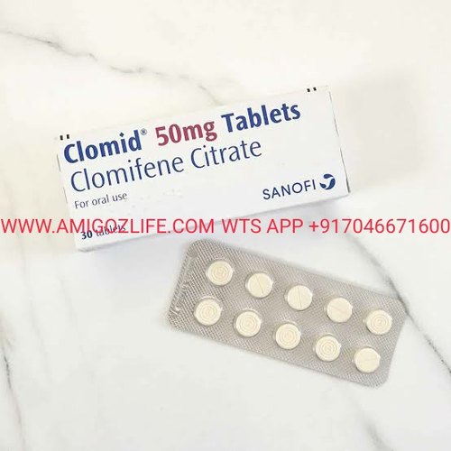 Clomid 50mg Tablets, Packaging Size : 100 Pills per Box