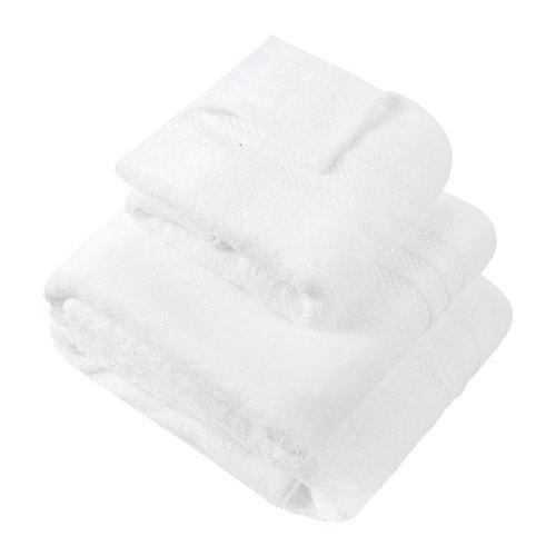 Hospital Cotton Towel, for Home, Hotel, Bath, Beach, Pattern : Plain