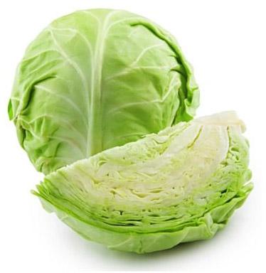 Organic Fresh Cabbage, for Human Consumption, Shape : Round
