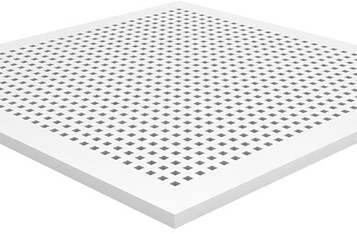 Square Perforated Acoustic Gypsum Ceiling Tiles