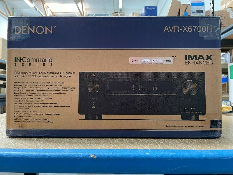 Denon AVR-X6700H 8K Ultra HD 11.2 Channel (140Watt X 11) AV Receiver 2020 Model - 3D Audio &amp;amp; Video w