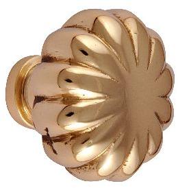 Round Polished Brass SECK-8003 Designer Cabinet Knob, Color : Golden