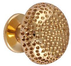 Round Polished Brass SECK-8004 Designer Cabinet Knob, Color : Golden