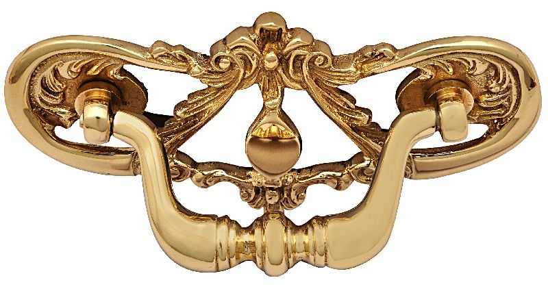 60-80gm Brass SECP-7810 Chippendale Cabinet Pull, Style : Antique