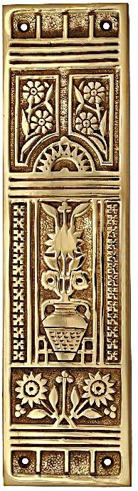 Polished Brass SEFP-8703 Door Finger Plate, Size : Standard