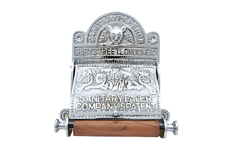 Polished Carved Metal SEPH-9311 Toilet Paper Holder, Size : Standard