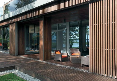 Thermo Ash Wood Cladding, Color : Brown