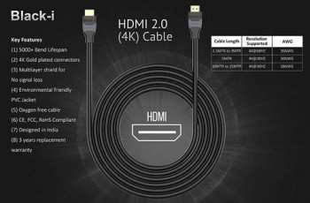 Black-i HDMI Cable