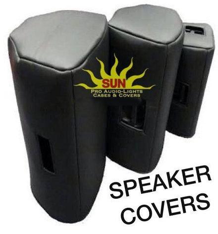 PU Speaker Cover, Color : Black