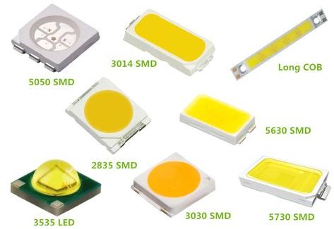 SMD LED Chip, for Tube Light, Panel Light, Power : 0.2- 9 V