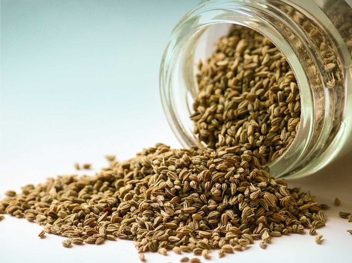 Natural carom seeds OR Ajwain, for Cooking, Spices, Food Medicine, Specialities : Good Quality, Fresh