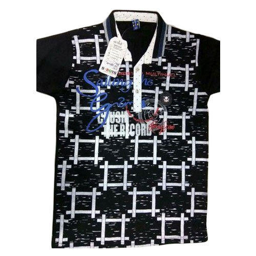 Printed Cotton Boys Party Wear T-Shirts, Sleeve Style : Half Sleeve