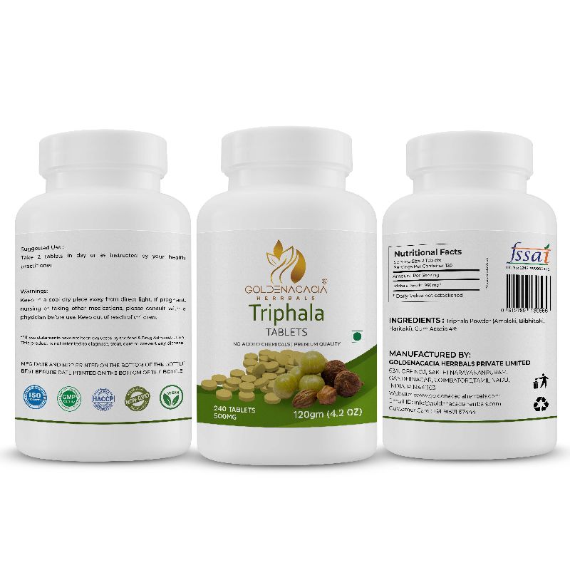 TRIPHALA 500mg 240 TABLETS