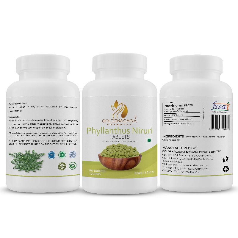 PHYLLANTHUS 1000mg 90 TABLETS