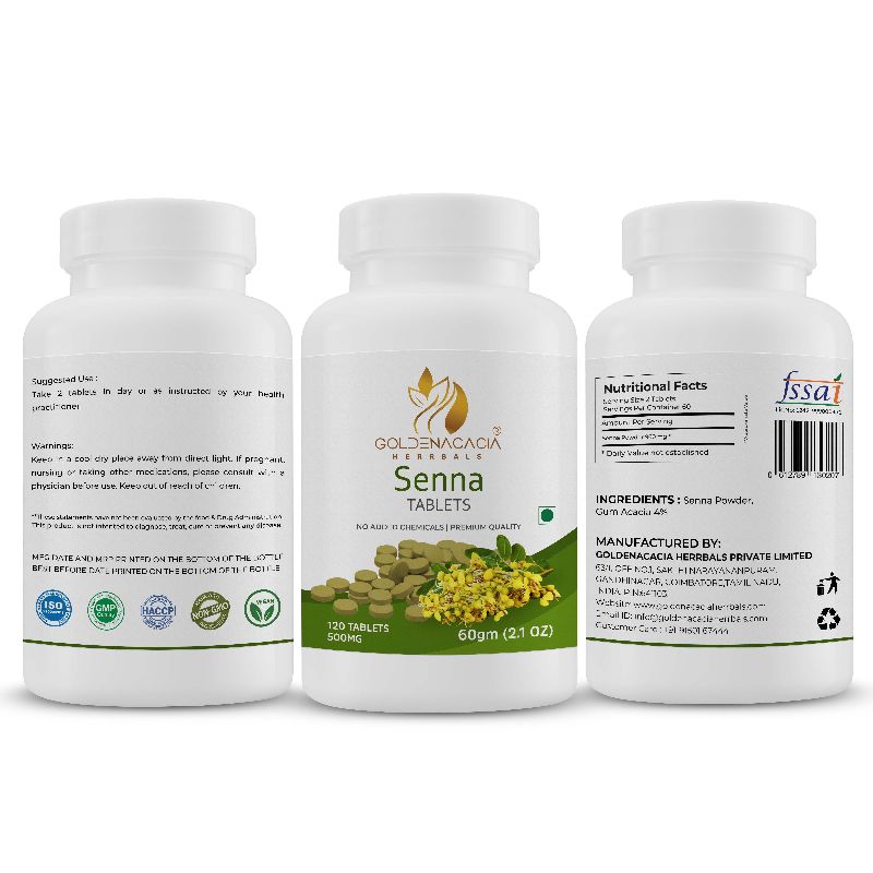SENNA 500mg 120 TABLETS at Rs 852 / Pack in Coimbatore | Goldenacacia ...