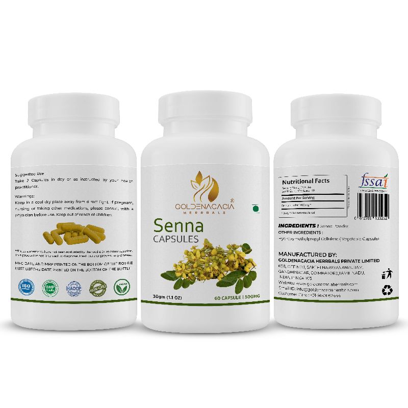 SENNA 500mg 60 CAPSULES