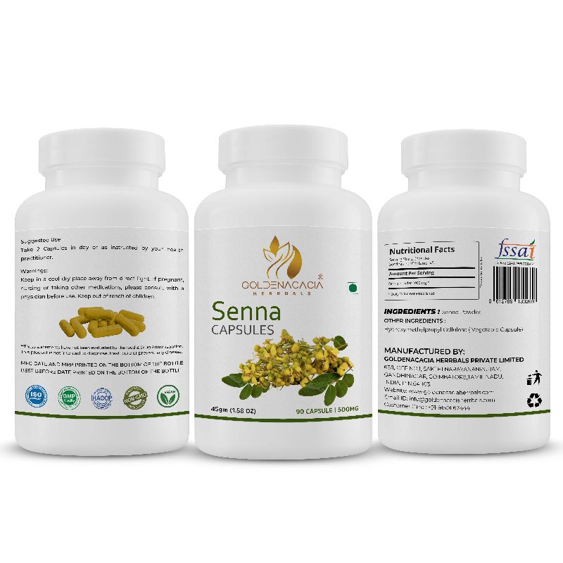 SENNA 500mg 90 CAPSULES