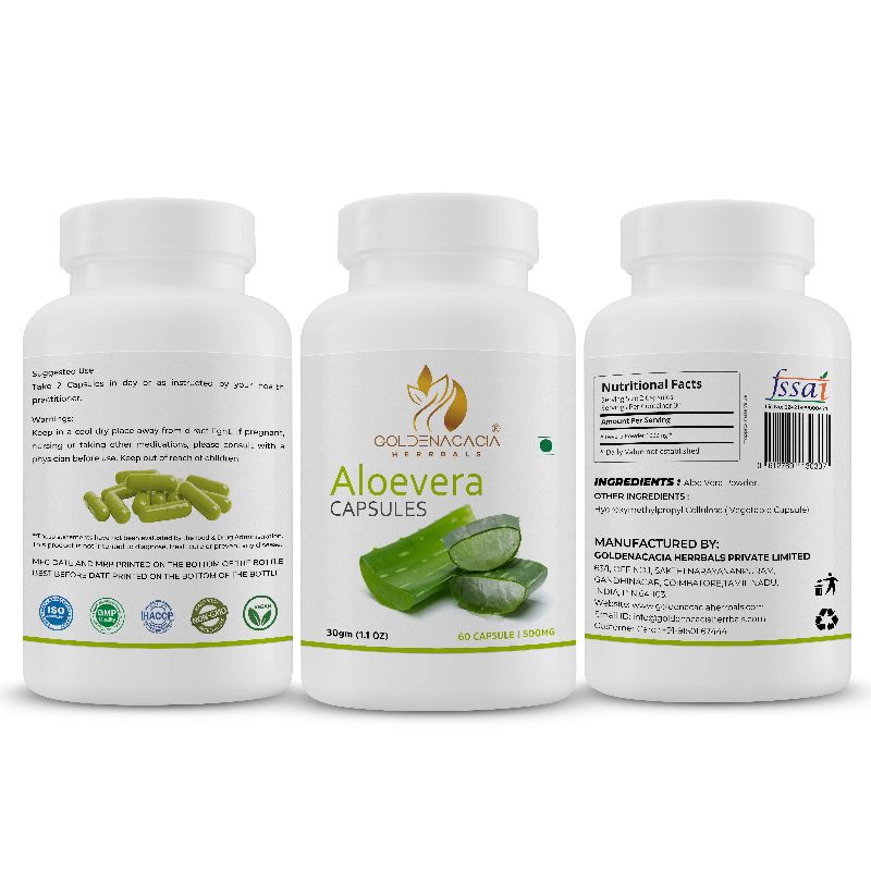 ALOEVERA 500mg 60 CAPSULES