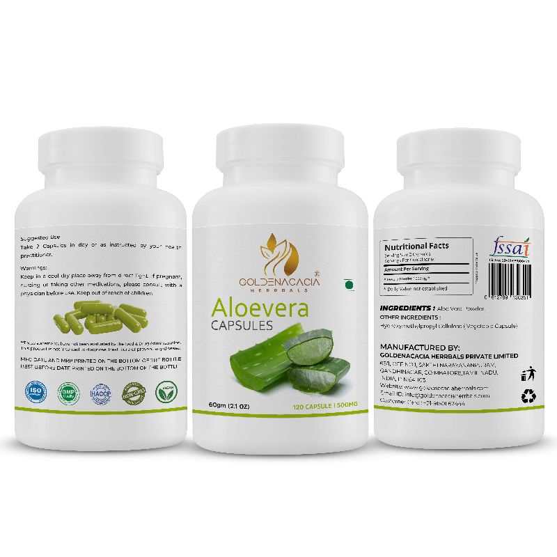 ALOEVERA 500mg 120 CAPSULES
