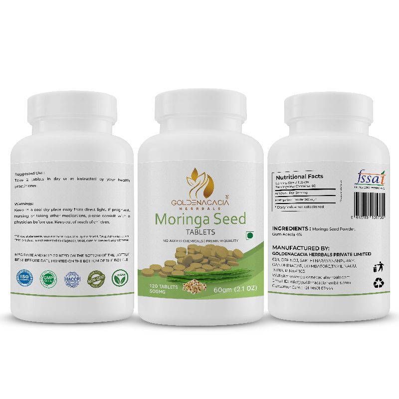 MORINGA SEED 500mg 120 TABLETS