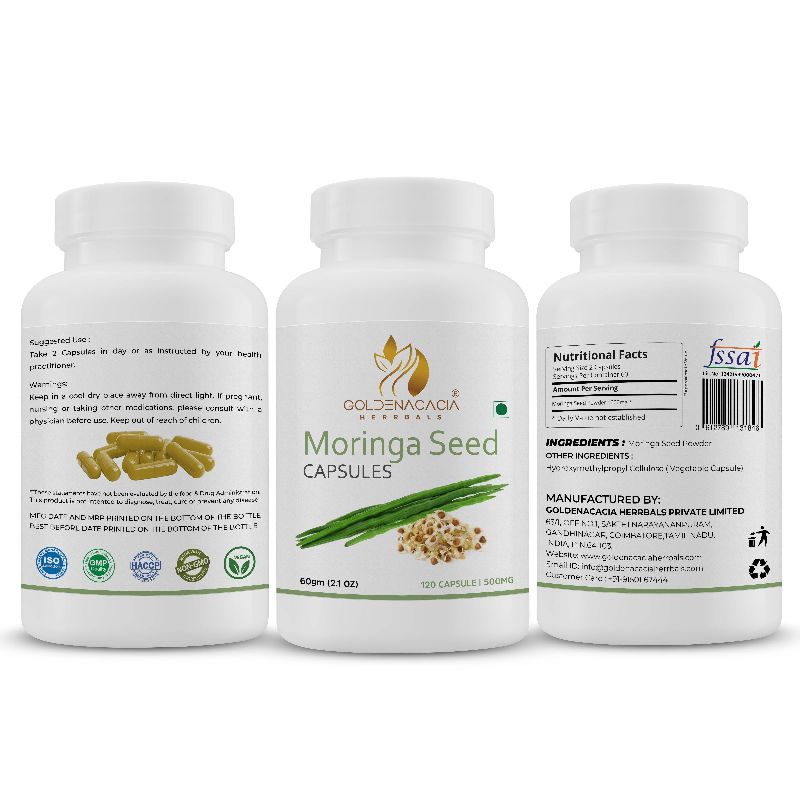 MORINGA SEED 500mg 120 CAPSULES