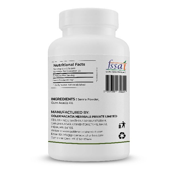 SENNA 500mg 120 TABLETS at Rs 852 / Pack in Coimbatore | Goldenacacia ...