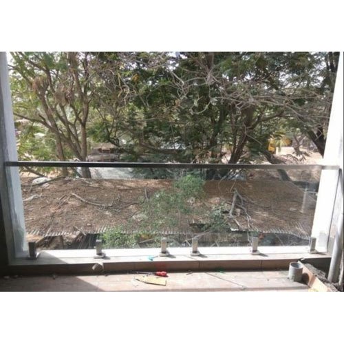 Plain Balcony Railing Glass, Color : Transparent