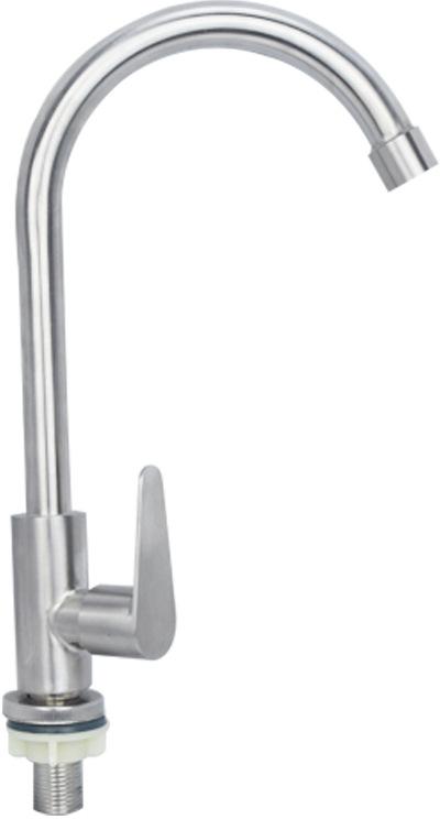 304 Stainless Steel Brushed Single Cold Kitchen Faucet (SL00