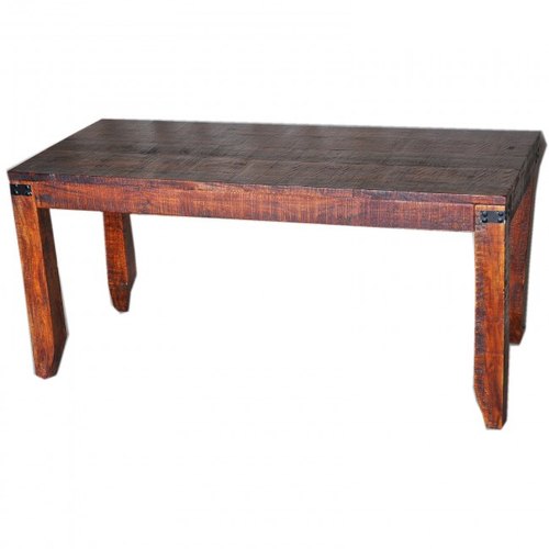 MM Handicrafts Wooden Factory Dining Table, Color : Brown