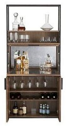 Wooden Bar Cabinet, Color : Brown