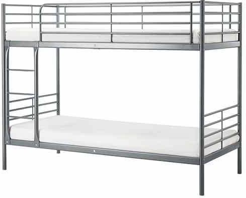 Steel bunk bed, Size : 6x4feet, 6x6feet, 6x9feet