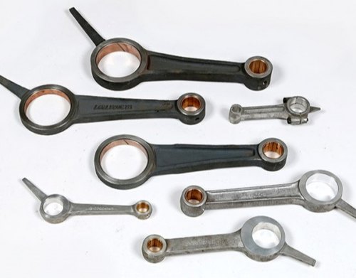 BBM Polished Plain Metal Connecting Rod with Bush, Shape : Round