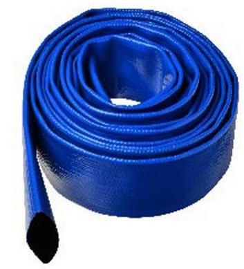 Pankaj 3 kgs/cm2 PVC Lay Flat Hose, Color : Blue