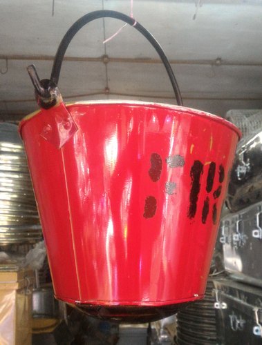 Metal Hand Painted Fire Buckets, Capacity : 9ltr