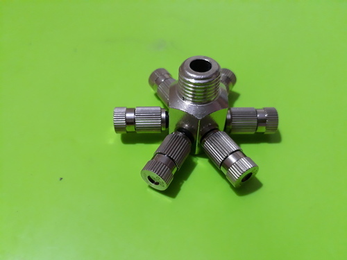 Preet Brass SS Misting Nozzle Connector