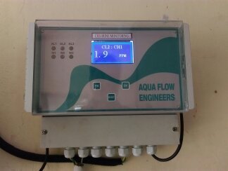 Aqua Flow Chlorine Gas Leak Detector, Display Type : Digital