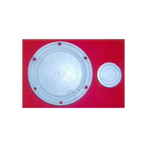 Round White Rubber Diaphragms, Pattern : Plain