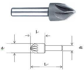 Straight Shank Countersinks, for 90 120 taper holes