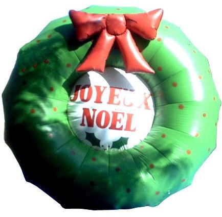 Christmas Inflatable Pine Wreath Garland