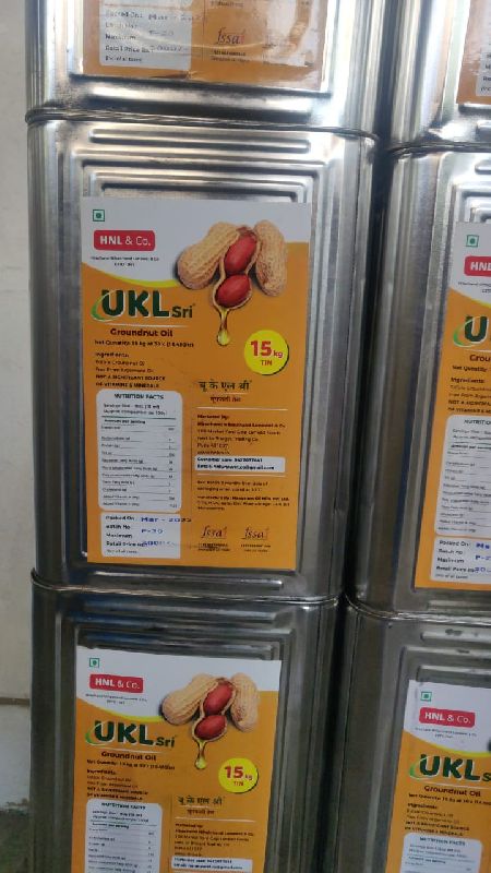 Natural UKL-SRI Groundnut Oil, for Cooking, Form : Liquid