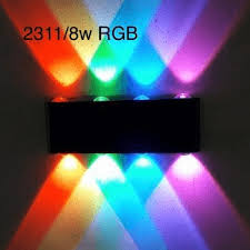 Rectangular Metal Multi-Colour Facade Light