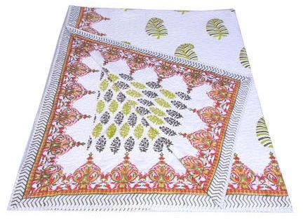 Jaipuri Block Printed Cotton Quilt