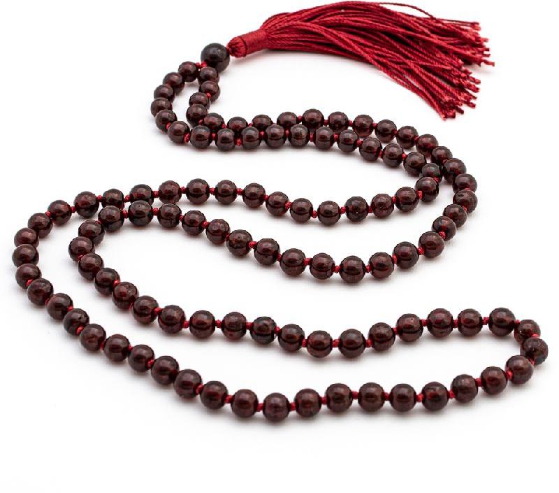 Polished Garnet Beads Mala, Length : 0-10 Inches, 10-20 Inches