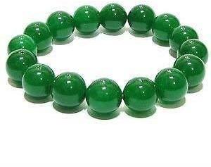 Gemstone Green Jade Beads Bracelet